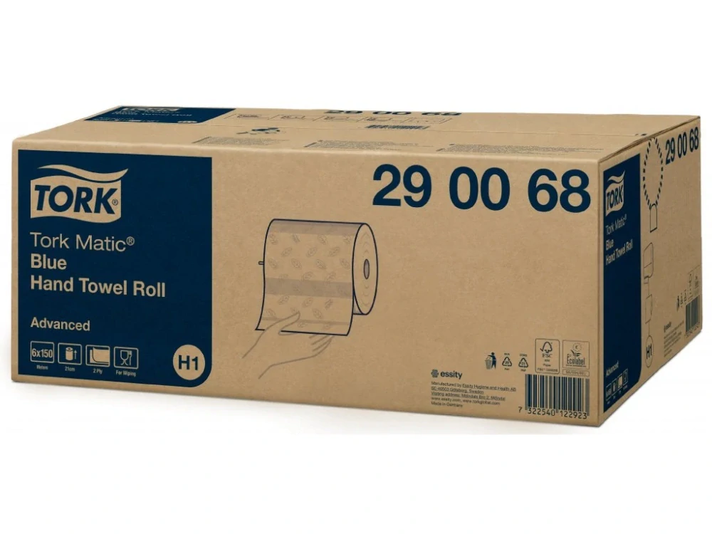 TORK papírové role MATIC, 150m, H1, modré