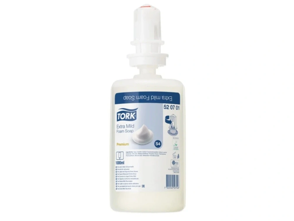 TORK 520 701 Pěnové mýdlo pro citlivou pokožku S4, 1000 ml"