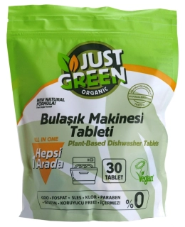 JUST GREEN Organické tablety do myčky nádobí 30 ks