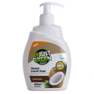 JUST GREEN Organické tekuté mýdlo kokos 400 ml